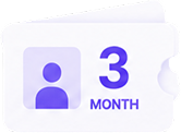 3 MONTH 혜택 아이콘